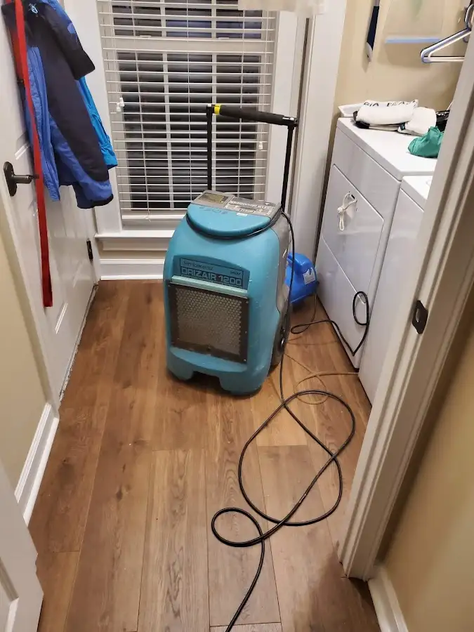 Commercial dehumidifier deployed for Flood Damage Cleanup in Donaldsonville
