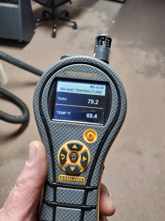 Moisture meter humidity assessment for Mold Remediation & Removal in Donaldsonville